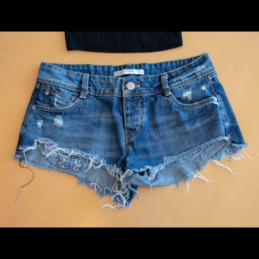 ZARA denim shorts